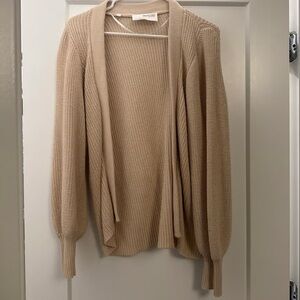 Elegant Tan Women's Cardigan